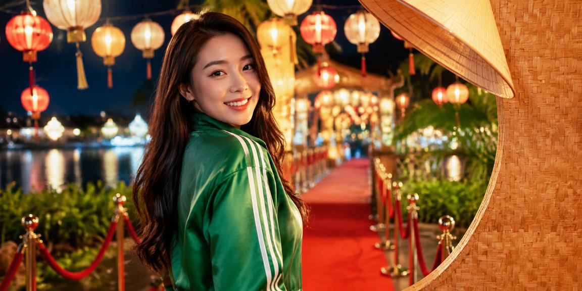 Người dùng tại Huế mặc nón lá thư giãn và theo dõi cá cược thể thao trực tuyến